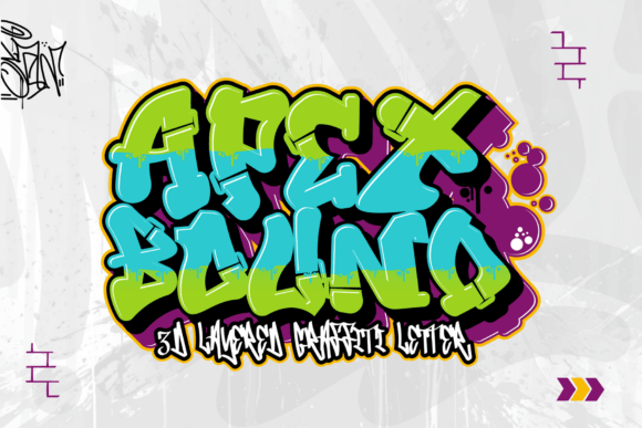 Apex Bound Font: Energetic 3D Display Typography
