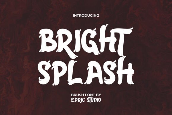Bright Splash Font: A Display Typeface for Makers