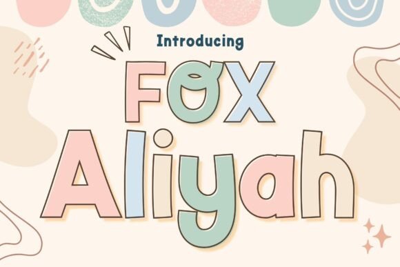 Fox Aliyah Font Review: Bold Display Type for Playful Branding