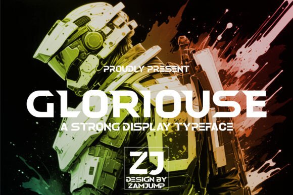 Gloriouse Font: A Bold Display Typeface for Editorial Impact