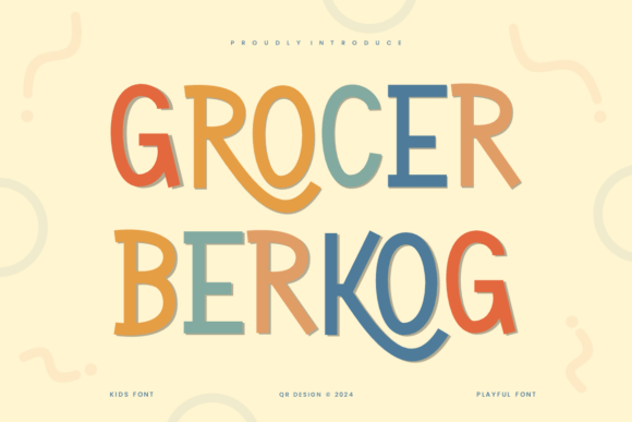 Grocer Berkog Font: A Playful Typeface for Branding