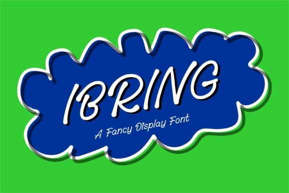 Ibring Font: A Handwritten Typeface for Small Business Branding