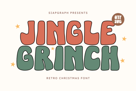 Jingle Grinch Font: Retro Holiday Type for Makers