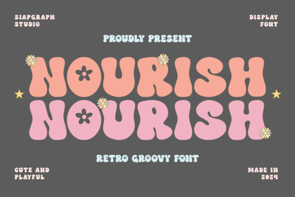 Nourish Font Review: Retro Display Type for Business Branding