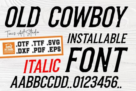 Old Cowboy Italic Font for Digital Branding