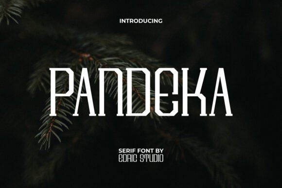 Pandeka Font: A Retro Serif for Bold Campaign Visuals