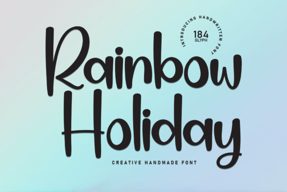 Rainbow Holiday Font: A Cheerful Typeface for Branding