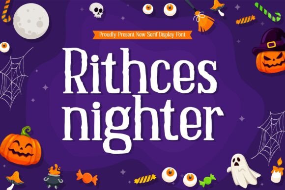 Ritches Nighter Font Review for Seasonal Web Design