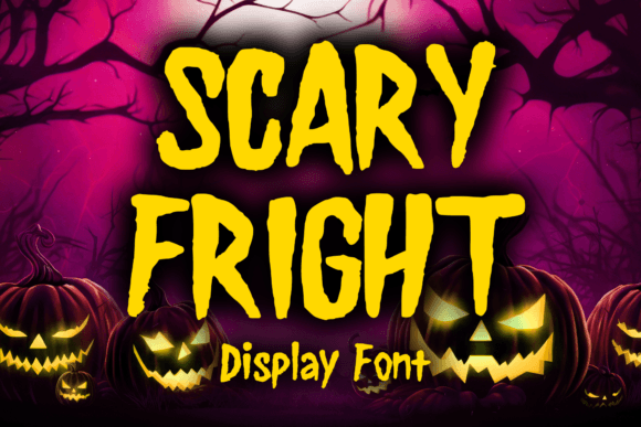 Scary Fright Font: Editorial Design for Horror Themes