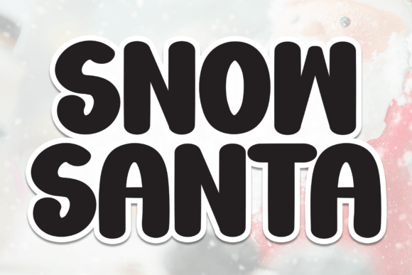 Snow Santa Font: Festive Editorial Design