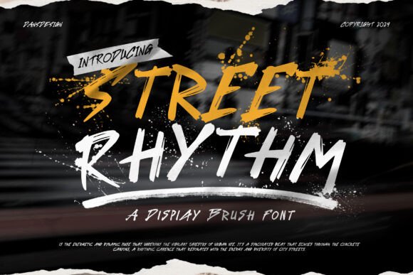 Street Rhythm Font: Y2K Editorial Design