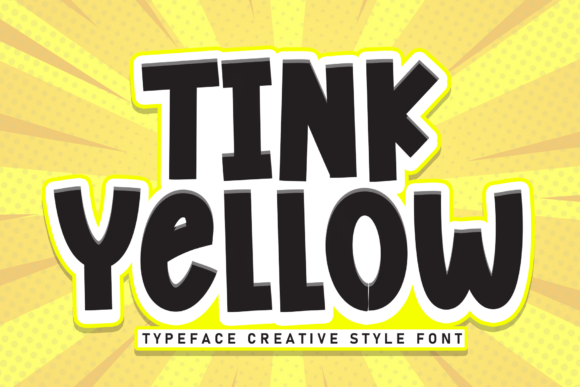 Tink Yellow Font Review: A Bold Display Typeface Test
