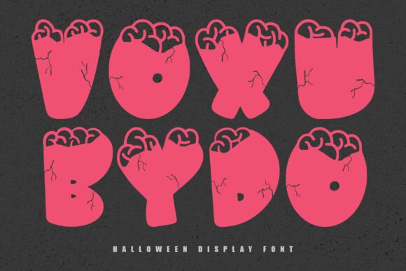 Voxubydo Font: Spooky Display Typography for Web Design