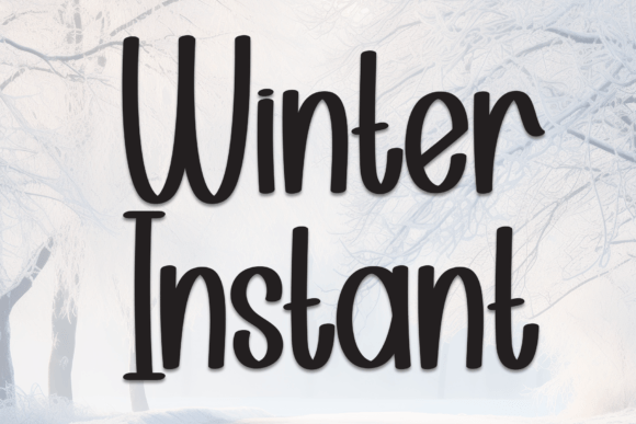 Winter Instant Font: Sweet Handwritten Charm for Crafts